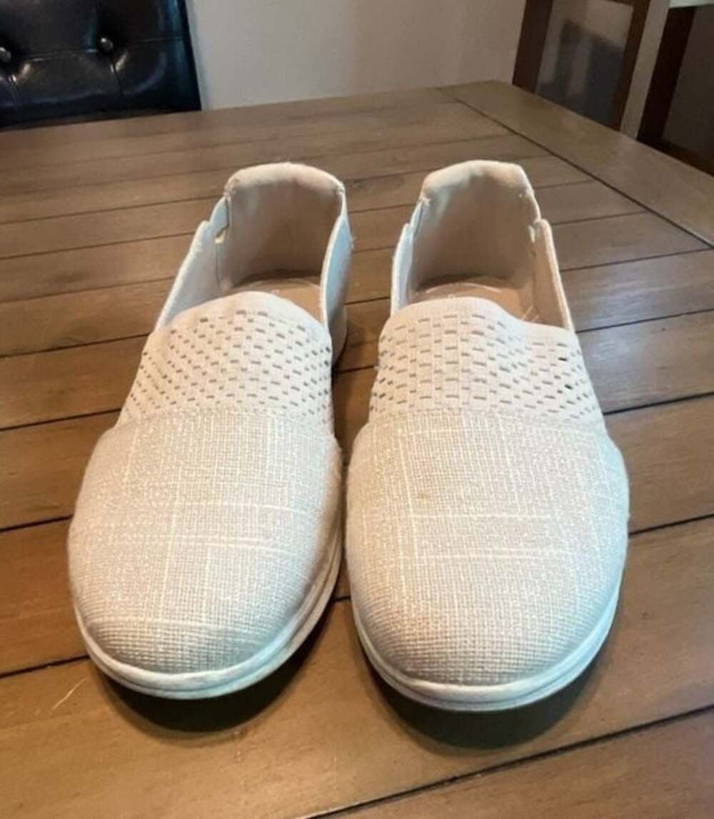 Clarks Cloudsteppers Beige Slip-On Casual Shoes